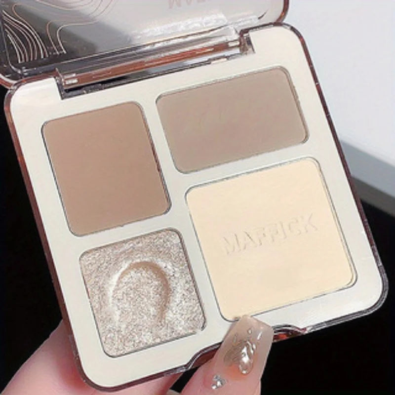Natural Stereoscopic Face Powder Palette  Matte Bronzer  Contour Shading  Multifunctional Highlighter  Cosmetic Blush gift Beauty World Shop
