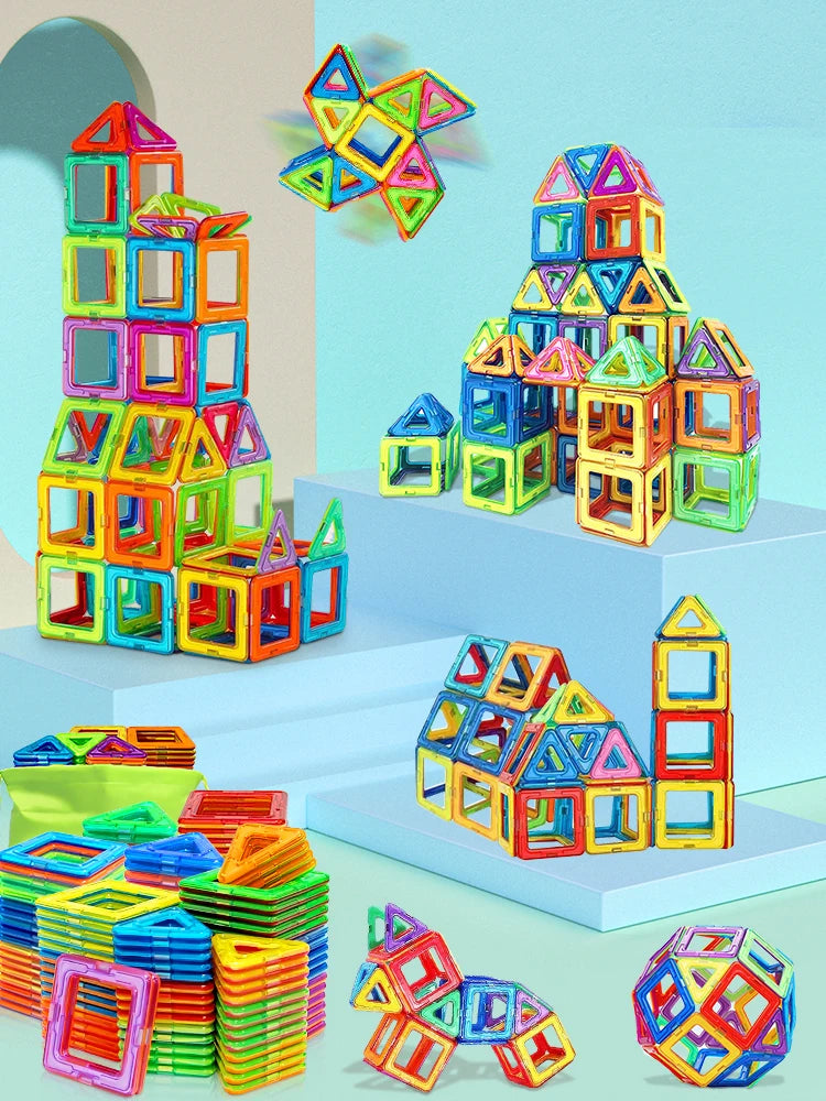 Magnetic Building Blocks DIY Magnets Toys medium size STEM Toys Construction Toys Learning Educational Magnet Toys Beauty World Shop