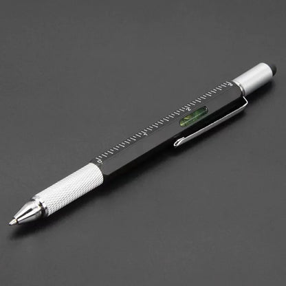 7 in 1 Multifunctional Pen Touch Screen Stylus Capacitive Pen with Screwdriver Ruler Levelgauge Refillable Ballpoint Pencil Tool Beauty World Shop