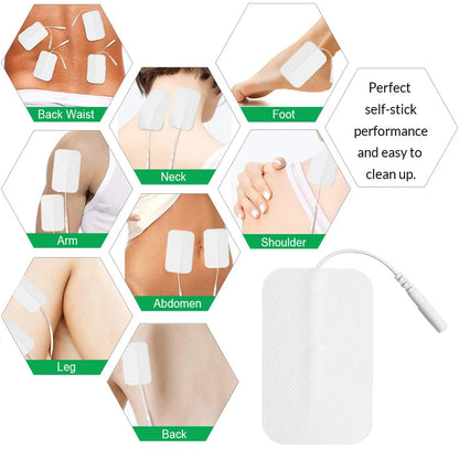 10/20/50Pcs Tens Electrode Pads Gel Self-adhesive Patches For Acupuncture Massager Slimming Pulse EMS Muscle Stimulator Sticker Beauty World Shop