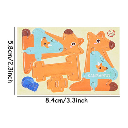 30pcs 3D Jurassic Dinosaur Cute Animals Enlightenment Paper Puzzle Puzzle Puzzle Cartoon Learning Education Puzzle Christmas Toy Beauty World Shop