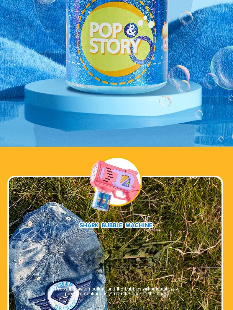 Children Bubble Gun Toy Astronaut Fully Automatic Bubble Machine Bubbles Gun Outdoor Game Fantasy Toy for Boys Girls Gifts Beauty Fashion