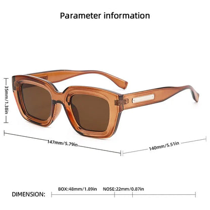 2023 Retro Square Sunglasses UV400 Protection Fashion Eyewear for Men Women Outdoor Shades Beauty World Shop