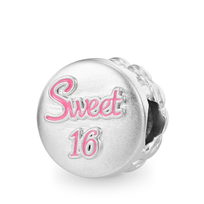 2025 Hot selling 925 Silver Pink Bird Moon Pendant Suitable for European Bracelets DIY Accessories Women's Charm Jewelry Gifts Beauty World Shop