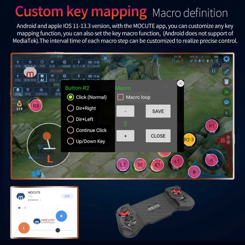 Gamepad For iPhone Android Cell Phone Control Bluetooth Controller Trigger Pubg Mobile Joystick Gaming Smartphone Mando Game Pad Beauty World Shop