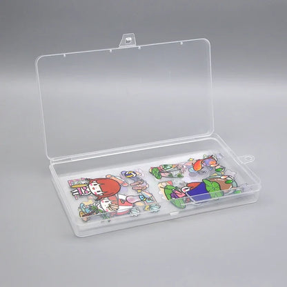 5 pcs Transparent Lockable Box Small Object Storage Box Fishing Gear Accessories Box Plastic Material Beauty Trend Shop