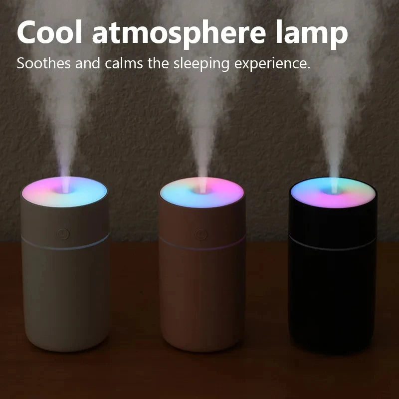 HOMEFISH Colorful Portable Mini Air Humidifier USB Rechargeable Wireless Home Car Aroma Diffuser Essential Oil Atomizer Beauty World Shop
