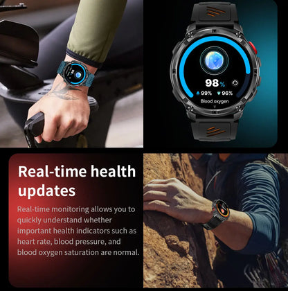 2026 New T-Rex3 Pro 1100mAh Battery Smart Watch GPS path 5ATM Waterproof Sports Run tracker Outdoors Compass Military Smartwatch Beauty World Shop