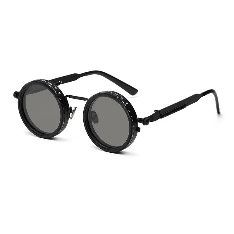 Polarized Round Sunglasses Men ND9 Adjustable Dimming Sun Glasses Women Retro Punk Fishing Eyeglasses Outdoor Shades UV400 Beauty World Shop