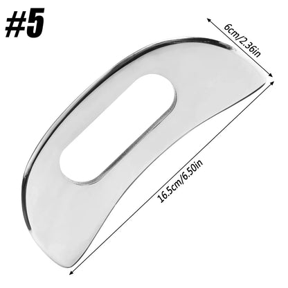 Professional Gua Sha Massage Tools, Stainless Steel Guasha Tool,Manual Massage Sticks for Jawline Sculpting & Puffiness Reducing Beauty World Shop