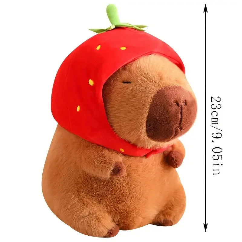 23cm Capybara Plush Simulation Capibara Anime Fluffty Toy Cute Doll Stuffed Animals Soft Doll Plush Christmas Thanksgiving Gift Beauty Fashion