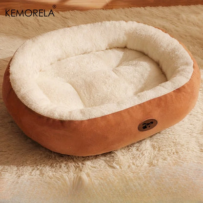 Cozy Oval Snuggle Pet Bed, Plush & Thickened Cat Bed Warm and Secure Bed for Cats and Small Medium Dogs, All Seasons Beauty World Shop