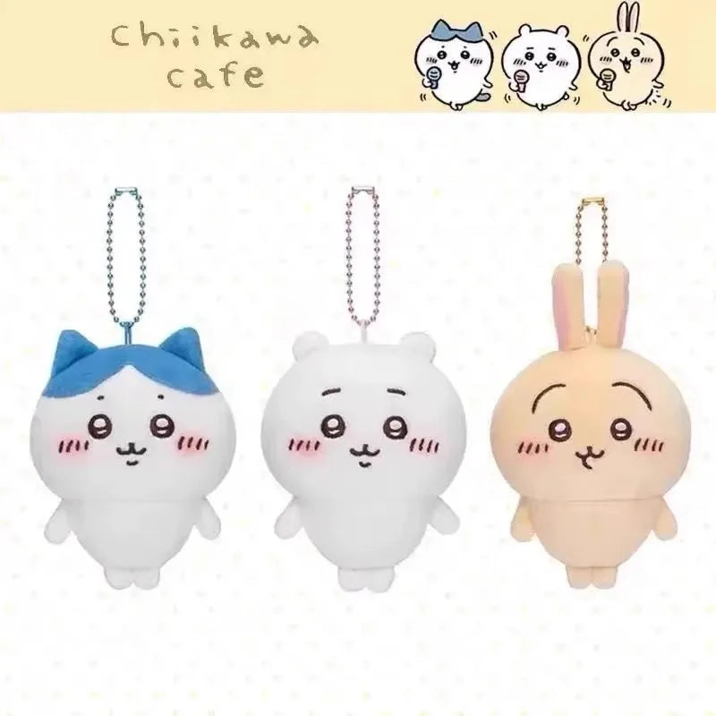 Chiikawa Keychain Cute Cartoon Plush Keychain Usagi Backpack Charm Anime Character Pendant Birthday Gift Game Prize Beauty World Shop