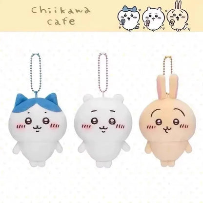 Chiikawa Keychain Cute Cartoon Plush Keychain Usagi Backpack Charm Anime Character Pendant Birthday Gift Game Prize Beauty World Shop