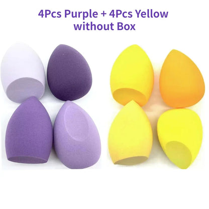 4/8pcs Makeup Sponge Blender Beauty Egg Cosmetic Puff Soft Foundation Sponges Powder Puff Women Make Up Accessories Beauty Tools Beauty World Shop