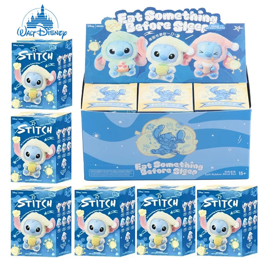 Disney nuevo Stitch Plush Doll Blind Box Eat Before Sleep Series Vinyl Hanging Bag Cute Mystery Toy Beauty World Shop