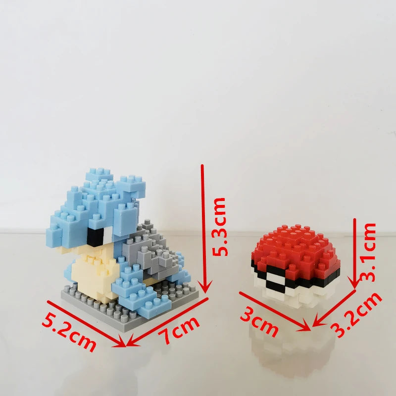 75 Style Building Blocks Assembly Anime Picachu Charizard Doll Blastoise Bulbasaur Gengar Bricks Figures Toy for Kid Gift Beauty World Shop