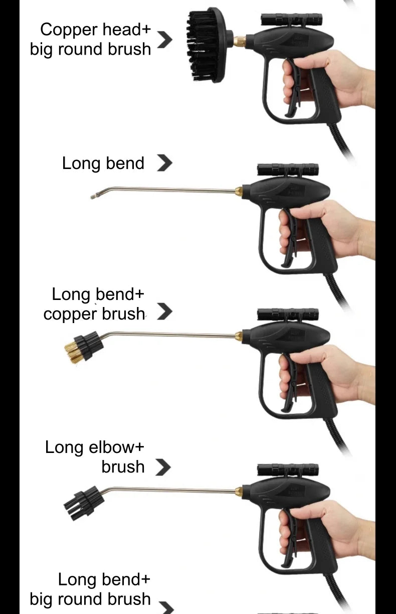 2600w220V High Temperature Steam Cleaner Portable Sterilization Pressure Jet Washer Machine for Home Car Kitchen Air Conditioner Beauty World Shop