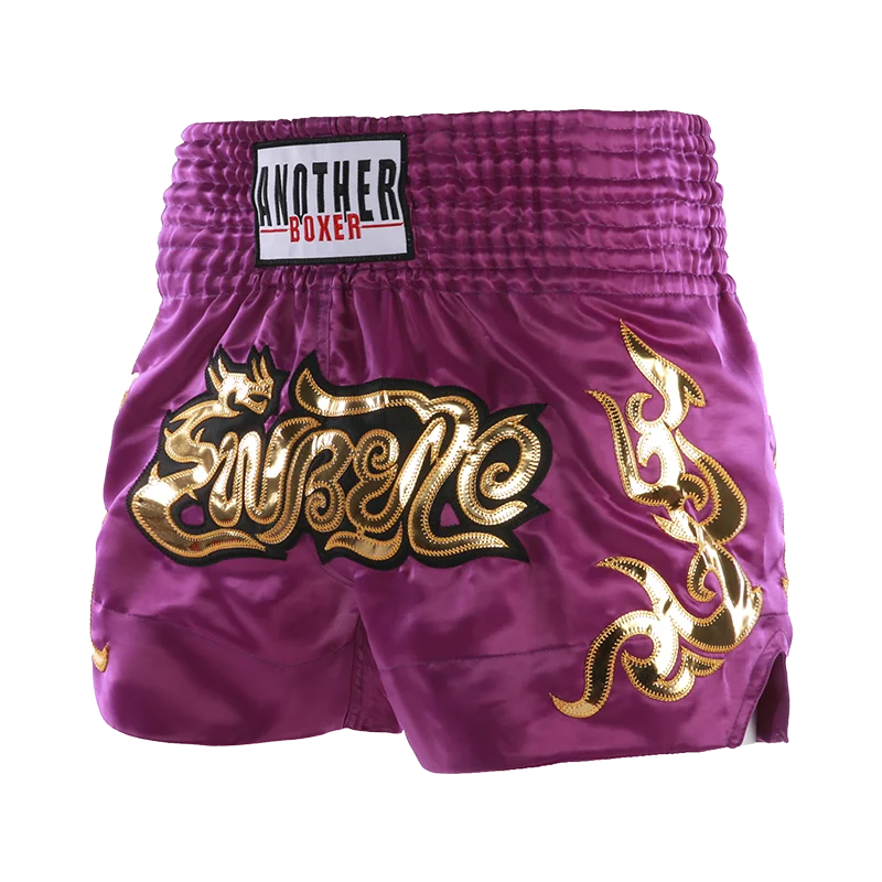 ANOTHERBOXER Muay Thai Shorts, Embroidered MMA Fighting Clothing for Men, Women, Kids, Cheap Boxing Training Short Pants