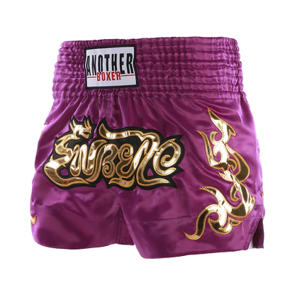 ANOTHERBOXER Muay Thai Shorts, Embroidered MMA Fighting Clothing for Men, Women, Kids, Cheap Boxing Training Short Pants