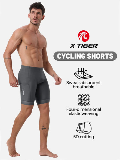 X-TIGER Cycling Shorts 6D Gel Cushioned Cycling Shorts MTB Cycling Briefs Cycling Lounge Pants Yoga Pants Sports Fitness Pants Beauty World Shop