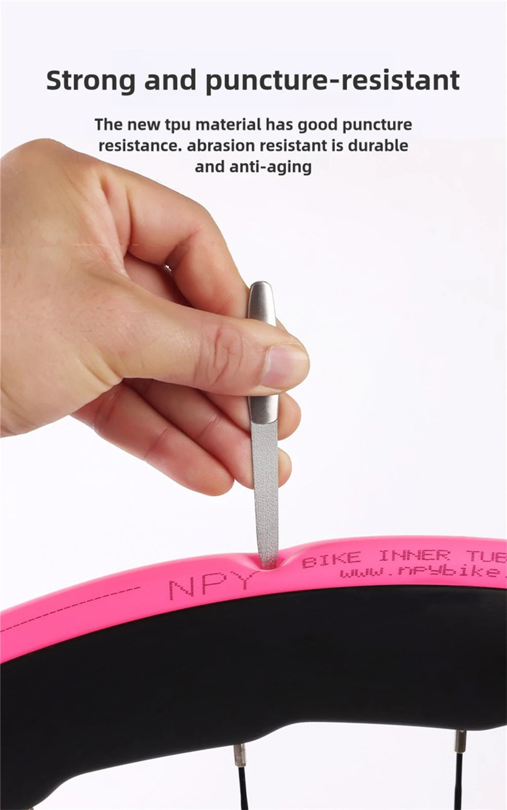 NPY 1Pcs Ultralight 28g Bike TPU Inner Tube 700X18 25 28 32 Road Bicycle TPU Material Tire 65mm Length French Valve Beauty World Shop