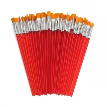 100pcs Paint Brushes Set for Kids Acrylic with Flat Round Pointed Paint Brushes Craft Watercolor Oil Painting Brushes Beauty World Shop