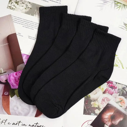 Men's Mid-Calf Cotton Socks 10/5/3 Pairs | Soft Breathable All-Season Crew Socks Solid Color for Daily Work, Sports &Casual Wear Beauty World Shop