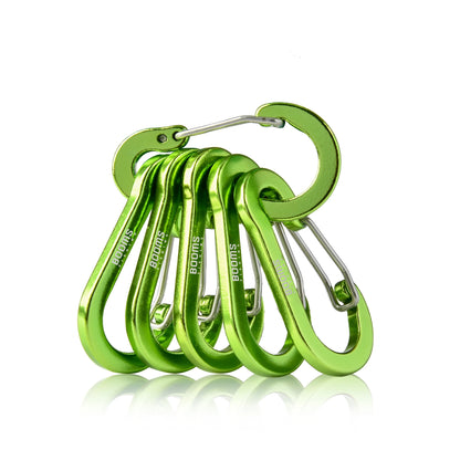 Booms Fishing CC1 Steel Small Carabiner Clips Outdoor Camping  Multi Tool  Fishing Acessories 6pcs Beauty World Shop
