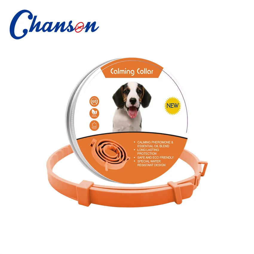Pet Calming Collar For Cats Dogs Adjustable Anxiety Pheromone Reducing Pet Collar Lasting Natural Calm Relax Soothing Collars Beauty World Shop