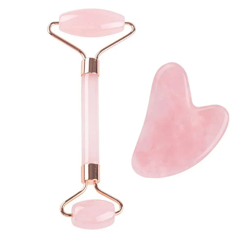 Natural Jade Roller Face Gua Sha, Natural Stone, Body Neck Massager, Acupoint, Eye Care Spa Massage Tools Massage Visage Lifting Beauty World Shop