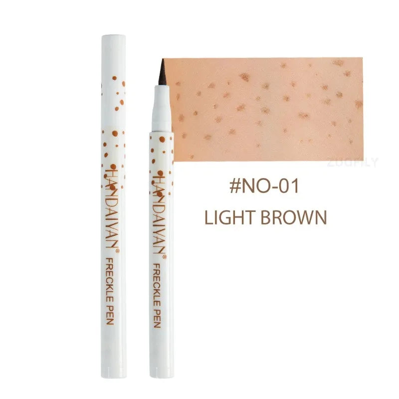 1PC Face Fake Freckles Pen Natural Waterproof Lifelike Fake Freckles Pen for Long Lasting Look Dot Spot Pen Makep Tool Cosmetic Beauty World Shop
