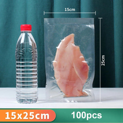 Vacuum Packaging Bags for Food 100pcs Food Storage Vacuum Bags for Vacuum Sealer Machine  Food Fresh Long Keeping Empty Bags Beauty World Shop