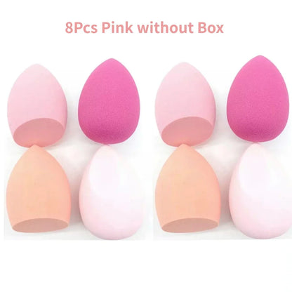 4/8pcs Makeup Sponge Blender Beauty Egg Cosmetic Puff Soft Foundation Sponges Powder Puff Women Make Up Accessories Beauty Tools Beauty World Shop