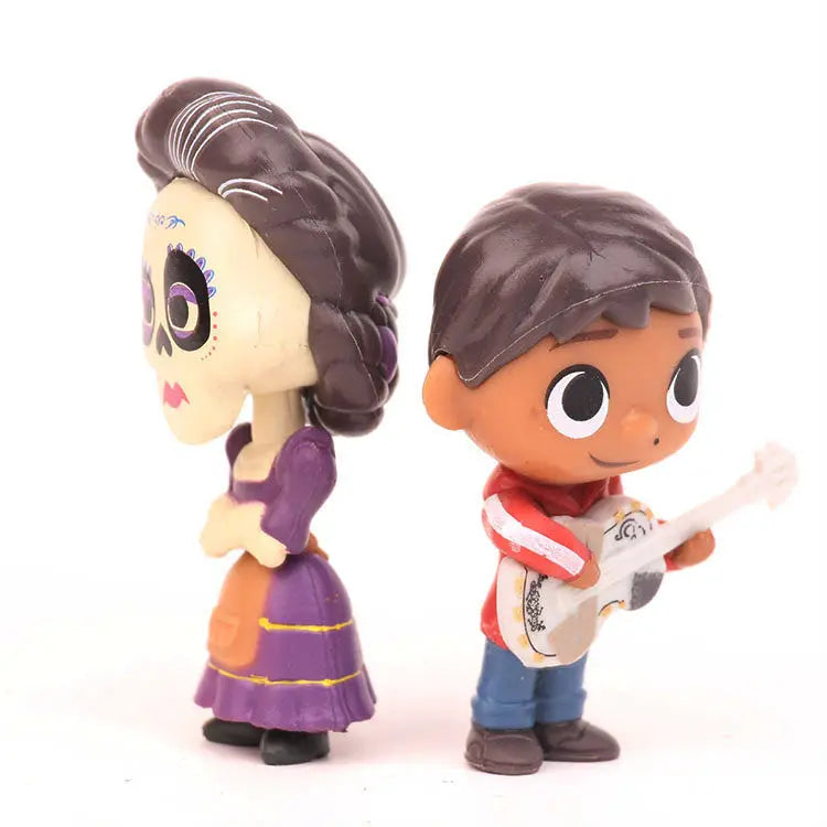 8pcs/set Movie Pixars COCO Cute Character Figure Model Toys Beauty World Shop