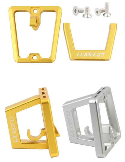 LP Folding Bike Front Bag Carrier Block Bracket 2 Holes Mounting Suitable For Brompton Folding Bike Front Carrier Mount Adapter Beauty World Shop