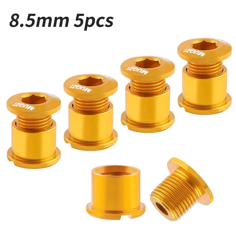MUQZI 4/5PCS Chainring Bolts Single Double Chainring Screws Mountain Road MTB Bike Crank Bolts 6.5/8.5mm Beauty World Shop