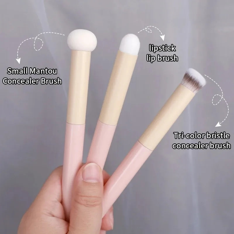 3Pcs Soft Mushroom Sponge Head Makeup Brushes,Concealer Brush Lipstick Lip Powder Puff ,Foundation Contour Cosmetic Tools Beauty World Shop