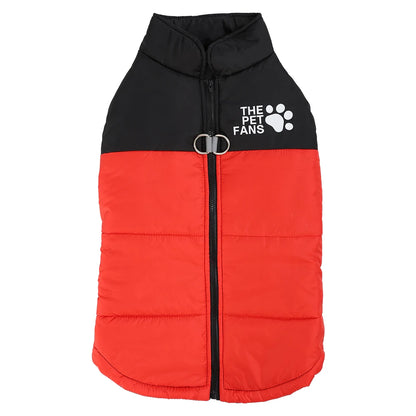 Warm Pet Clothing Winter Reflective Dog Costume Soft Windproof Zipper Jacket Coat With D-ring For Small Dog Chihuahua Labrador