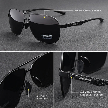 KINGSEVEN Polarized Aluminum Sunglasses Men UV400 HD Lens Pilot Eye Protection Photochromic Glasses Women Night Vision Eyewear Beauty World Shop