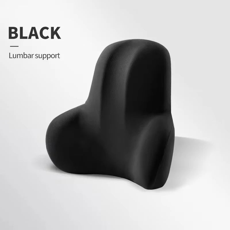 Car Memory Foam Neck Pillow Protection Lumbar Backrest Cushion Lumbar Cushion Car Headrest Cushion Beauty World Shop