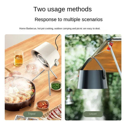 New USB Desktop Range Hoods Portable USB Powered Exhaust Fan Small Kitchen Hood Extractor Barbecue Large Suction Cooker Hood Beauty World Shop