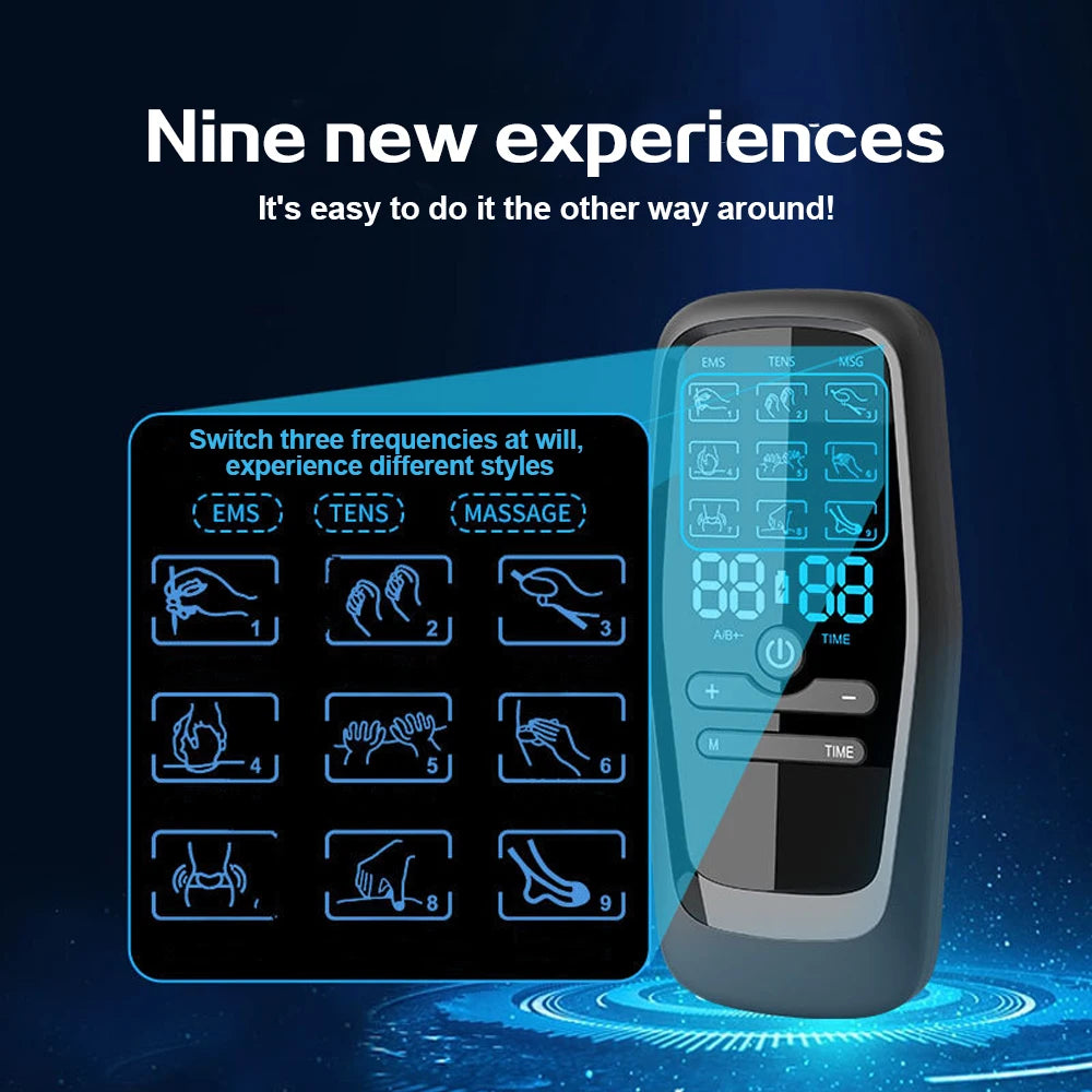 Physiotherapy Tens Muscle Stimulator Electric Ems Acupuncture Body Massage Digital Therapy Slimming Machine Electro Stimulator Beauty World Shop