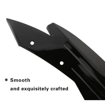 Pair Universal Car Rear Bumper Spoiler Lip Carbon Fiber Wing Trim Protection Anti-crash Diffuser Side Skirt Wrap Angle Splitter Beauty World Shop