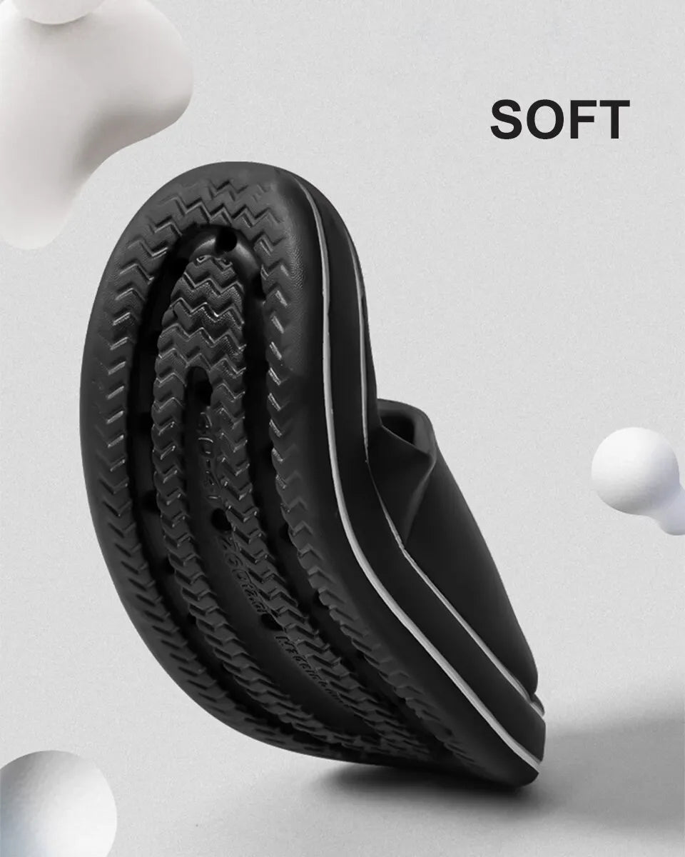 Feslishoet Summer Cool Women Men Slippers Soft Sandals Women Beach Casual Shoes Light EVA Slides Brand Sandals Outdoor Beauty World Shop