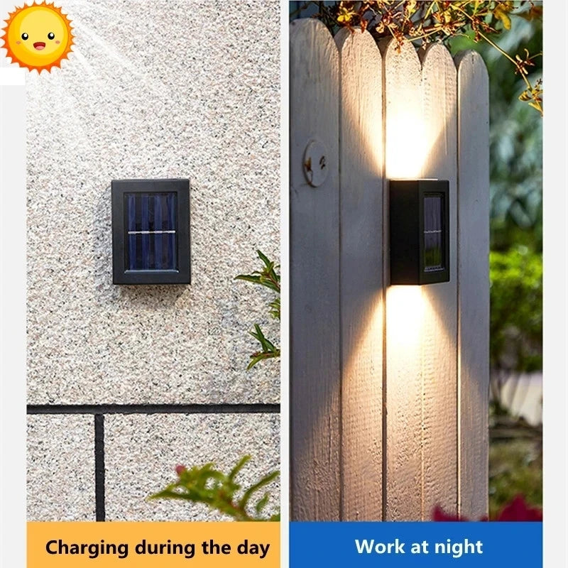 Solar LED Outdoor Light Solar Lighting Sensor Lamp Streetlights Exterior Garden Decoration Garland Waterproof Solar Wall Light Beauty World Shop