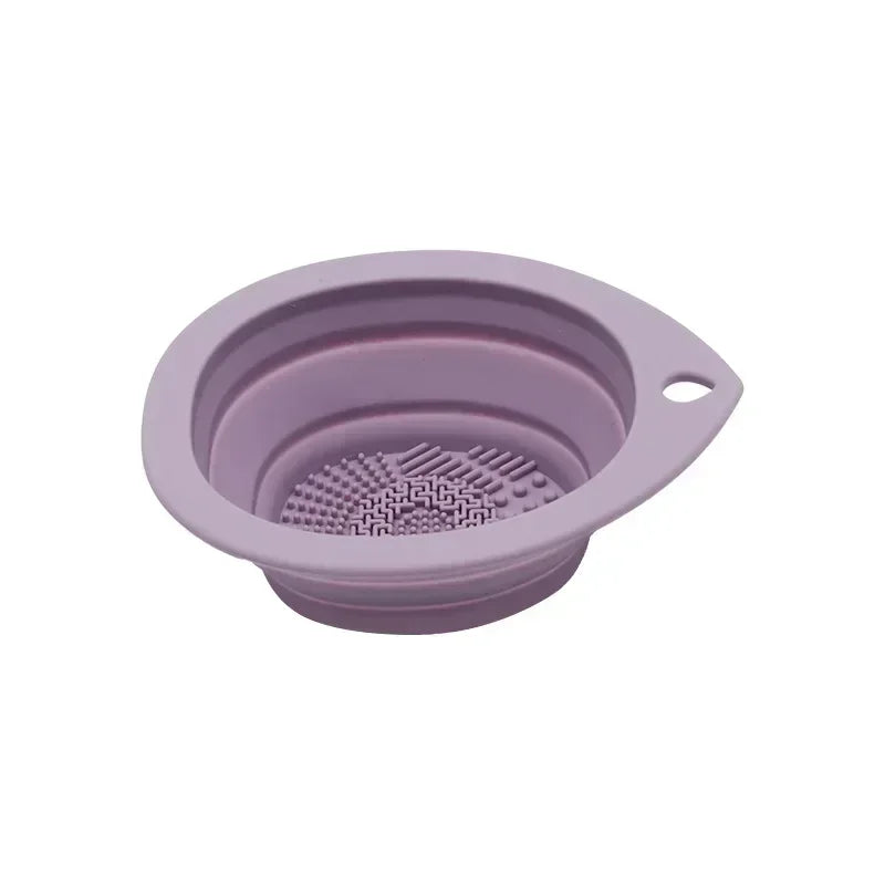 Silicone Makeup Brush Cleaner Folding Powder Puff Cleaning Bowl Eyeshadow Brushes Washing Soft Mat Beauty Tools Scrubber Box Beauty World Shop