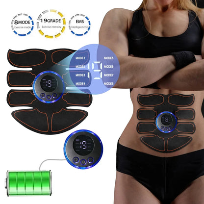 ABS Stimulator EMS Muscle Stimulator Muscle Toner Fitness Weight Loss Massager Abdominal Training Slimming Patch Beauty World Shop