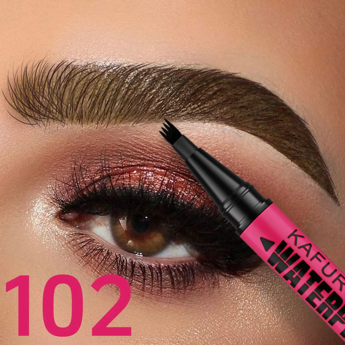 3-color Waterproof eyebrow pen, microblading eyebrow pencil with 4 split head, natural looking brows eye makeup cosmetics gifts Beauty Trend Shop