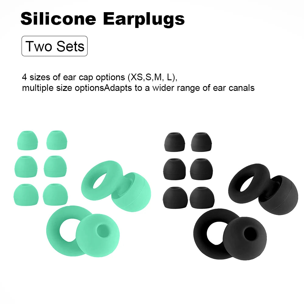 Silicone Earplugs for Swimming Sleep Noise Cancel Noise Reduction-Soundproof Reduce Disturbances -Quality loop Earplugs Beauty World Shop